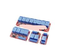 Schermatura scheda modulo relè con supporto accoppiatore ottico Trigger di livello alto e basso for fai da te elettronico 1 2 4 8 canali 5 V 12 V(4 channel 24V)