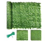 Schermature per recinzioni da giardino, Siepe di edera artificiale for la privacy for giardino esterno, balcone, multicolore, dimensioni multiple(D,1x15m)