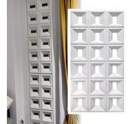 Schermi del pannello 3D fai da te per la decorazione della stanza, mattoni componenti cavi come divisori della parete di sfondo artistico e pareti divisorie