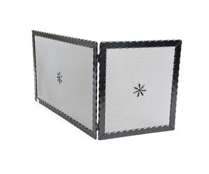 SCHERMI PARASCINTILLE AD ANGOLO ANGOLARE IN FERRO BATTUTO CM.110X0,5X45