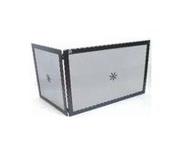 SCHERMI PARASCINTILLE AD ANGOLO ANGOLARE IN FERRO BATTUTO CM. 50+30X0,5X37
