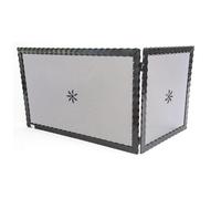 SCHERMI PARASCINTILLE AD ANGOLO ANGOLARE IN FERRO BATTUTO CM. 90X05X50