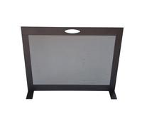 SCHERMI PARASCINTILLE RETTANGOLARE MODELLO GRAFFITE IN FERRO BATTUTO CM.60X16X46