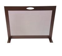 SCHERMI PARASCINTILLE RETTANGOLARE MODELLO SILVER IN FERRO BATTUTO CM. 60X16X46