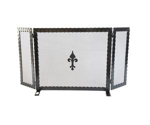 SCHERMI PARASCINTILLE SPORTELLO IN FERRO BATTUTO 2 ALI CM.101X18X52