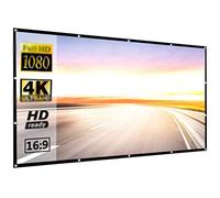Schermi per proiettore portatile, 60 100 120 pollici 16: 9, schermo di film esterno in poliestere per viaggi Home Theater DLP Projektor(150 inch)