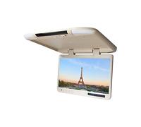 Schermo 1920 * 1080 IPS Schermo da 22 pollici Tetto for auto Flip Down Mount Monitor MP5 Lettore video for autobus TV a soffitto Uscita FM USB Monitor del sedile posteriore(22 inch Beige)