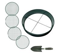 Schermo a maglia, sollevatore per giardinaggio | Dirt Sifter con 4 misure di rete intercambiabili | da giardino multi-purple, schermo portatile per compostaggio, screening