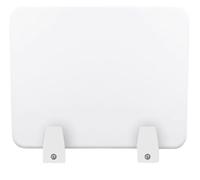 Schermo acustico per scrivania, Divisorio for scrivania insonorizzato, divisorio for la privacy, in plastica bianca, diverse dimensioni(50x40cm)