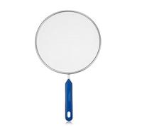 Schermo antischizzi di grasso per padella, 21 cm, in acciaio inox, con comoda impugnatura, protezione da cucina, rete ultra fine, previene schizzi di olio e pasticci per friggere
