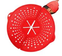 Schermo antischizzi per padella, coperchio pieghevole in silicone resistente al calore, paraschizzi rotante, per cucinare, bollire, stufare, cuocere a vapore, cucina domestica