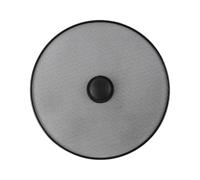 Schermo antispruzzo Coperchio antigrasso in acciaio inossidabile a maglia fine con manico Paraspruzzi for olio Padella(Black-12.99x12.99 in)