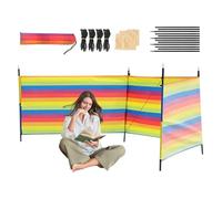 Schermo Antivento per Spiaggia - Barriera Antivento Per Campeggio Con Pali E Borsa Da Trasporto,Paravento Impermeabile Con E Borsa Trasporto, Ombrellone Portatile Per, Picnic E Giardino