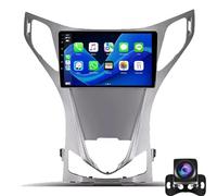 Schermo auto wireless da 9'' Double Din per Hyundai Azera 2011-2014, CarPlay e Android Auto, Bluetooth, navigazione GPS, telecamera di backup, Mirror Link, 4-Core 1+16G