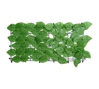 Schermo Balcone con Foglie Verde 500x100 Cm | Polietilene E Tessuto, Durevole E Bassa Manutenzione, Blocca Sole E Protegge La Privacy, Lascia Circolare Aria