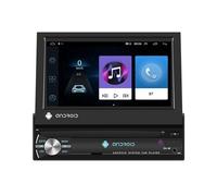 Schermo Carplay Android 10.0 da 7 pollici singolo DIN 2+64G con navigazione GPS/