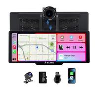 Schermo CarPlay Auto 9.26” Wireless CarPlay & Android Auto - Dashcam 4K UHD, Telecamera Posteriore 1080P, Bluetooth 5.4, WiFi 5GHz, Suono Stereo, Ricarica Rapida