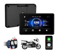 Schermo Carplay Moto con Wonder Wheel Nativa per BMW Motorrad | CarPlay Wireless e Android Auto, 5'' Touchscreen Impermeabile da Navigatore Moto, Plug-and-play, Lettura Dati