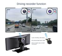 Schermo CarPlay wireless per auto, registratore di guida Android Auto IPS portatile da 10,26 pollici con telecamera