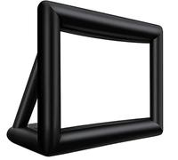 Schermo Cinematografico All'aperto da 14 Piedi, Schermo Gonfiabile per Proiettore, Supporta La Proiezione Anteriore E Posteriore, con Ventilatore, Gonfiaggio Rapido, Pieghevole E Portatile