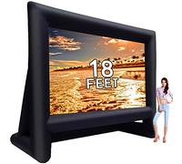 Schermo cinematografico gonfiabile | 4,3 m/4,9 m/5,8 m | Ventilatore portatile leggero e completamente attrezzato, facile da installare, grande divertimento all'aperto in piscina (4,3 m