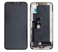 DISPLAY LCD SCHERMO VETRO PER IPHONE XS HARD OLED GX TOUCH SCREEN NERO RICAMBIO