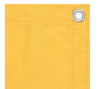 Schermo da balcone 90x400 cm Tessuto Oxford Giallo