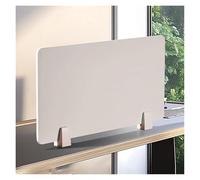 Schermo da scrivania leggero e bianco - Pannello privacy insonorizzato e barriera di protezione dagli schizzi | Schermo indipendente per uffici e spazi di lavoro condivisi(