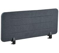 Schermo da tavolo PET Pannello Divisorio Tessuto imbottito 120 x 40 cm Grigio Sc