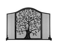 Schermo del camino in ferro battuto cavo scalette scalezione schermata uccello decorazione di moda soggiorno cottura a casa aperta schermata pastorale per la guardia della protezione per paese piccolo