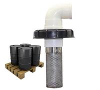 Schermo del filtro del barile 'acqua, filtro di ingresso del tubo da giardino | Filtro per tubo di scarico 'acqua piovana - Attacco per tappo del tubo del filtro del secchio a pioggia per foglie morte