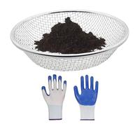 Schermo del pavimento - Robusto Garden Desie, Setaccio Compost per giardinaggio | Setaccio di pietra, setaccio e terra, strumento da giardino leggero, setaccio a prova di ruggine con un punto sottile,