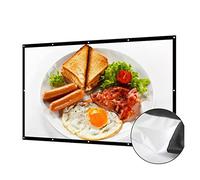 Schermo del proiettore da 160 150 pollici 16: 9 3D HD. Home theater Wall Parete opaco di proiezione bianco portatile Anticrease Canva Teatro en casa escolar(100 inch)