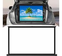 Schermo del Proiettore da Tavolo Schermo di Proiezione di Film A Scomparsa Manuale 20" 30" 40" 50" Mini Schermo Portatile per Conferenza Appesa, 16:09:00, 30inch