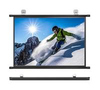 Schermo del proiettore montato a parete, schermo di film mobile dell'otturatore del rullo a discesa manuale, adatto per home theater e presentazione, design portatile