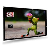 Schermo del proiettore pieghevole 100 120 pollici 16 pollici 16: 9 Schermo di proiezione del tessuto PVC per ufficio Home Theater Outdoor Movie Cinema(120 inch)