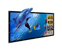 Schermo del proiettore, Salange Outdoor Simple Portable Screen 16:9 Travel Front & Schermo for retroproiezioni Notte Schermo for proiezione super sottile(100 inch)