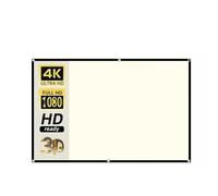 Schermo del proiettore, Schermo di proiezione griglia bianca anti-luce 16:9 for casa portatile panno riflettente(130 inch)