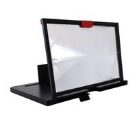 Schermo del telefono cellulare, schermo del telefono cellulare per film, video, supporto per telefono pieghevole con amplificatore dello schermo per tutti gli smartphone, dimensioni 10 pollici/12