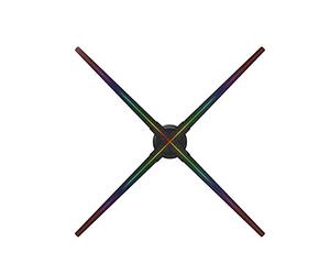 Schermo della ventola 3D dell'occhio della macchina della pubblicità della ventola olografica WIFI Mobile App. Decorazioni for la parte di controllo Immaginazione girevole