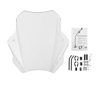 Schermo di deflettore anteriore del parabrezza motociclistico universale Schermata anteriore Sostituzione in vetro trasparente per motociclette con manubrio 22 mm 25 mm