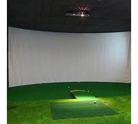 Schermo di impatto del simulatore di golf, grande schermo di proiezione per l'allenamento, materiale bianco del panno per l'esercizio di golf