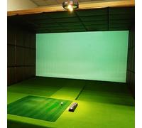 Schermo di impatto del simulatore di golf per l'allenamento dell'interno e il gioco, esposizione del bersaglio del panno bianco di HD