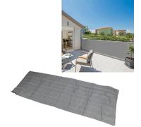 Schermo di privacy del balcone, copertura di recinzione del parabrezza, stoffa da tonalità in tessuto da esterno da 2,9'x16 a 210 gsm con berretto a cavo protezione dei raggi del (Nero) (Grigio
