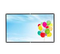 Schermo di proiezione 100 pollici 16:9 bianco opaco proiettore con telecomando trigger 12V per Home Theater (dimensioni : 84 ") ()