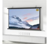 Schermo di proiezione 16:9 4:3 60" 72" Schermo di proiezione Manuale a Scomparsa Schermo cinematografico da Parete per Cinema a casa, Scuola e teatro (4:3, 72 Pollici)