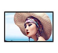 Schermo di proiezione, 60"/72''/84''/100''/120''Portable Projector Screen HD 16:9 White Dacron Diagonal Projection Screen Foldable Wall Mounted (Size: 84 pollici) (60 pollici) (120 pollici)
