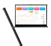 Schermo Di Proiezione Da Tavolo Retrattile, Schermo Di Proiezione Mobile Portatile, Schermo Di Proiezione Manuale HD, In Fibra Di Vetro, Adatto per Home Theater, Film All'aperto(30"4:3)