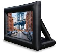 Schermo di proiezione gonfiabile per esterni, design monoblocco, schermo mega-cinema, schermo di proiezione gonfiabile portatile per esterni con soffiatore per serate cinema in famiglia,20ft