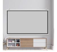 Schermo di proiezione Manuale a Scomparsa da 40, 50 e 60 Pollici per Home Theater, Ufficio, Giochi e Film, Supporto HD, 3D e 4K (50 Pollici (16:9))